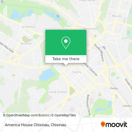 America House Chisinau map