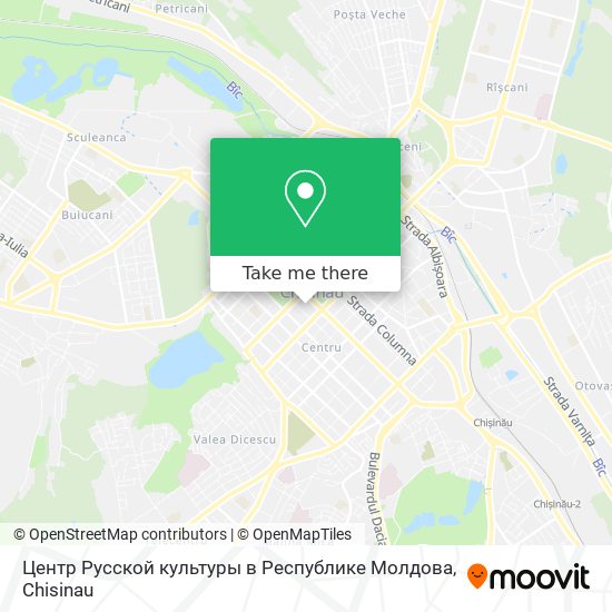 Центр Русской культуры в Республике Молдова map