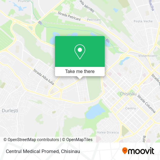 Карта Centrul Medical Promed