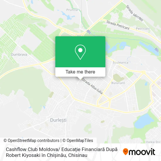 Cashflow Club Moldova/ Educație Financiară După Robert Kiyosaki în Chișinău map