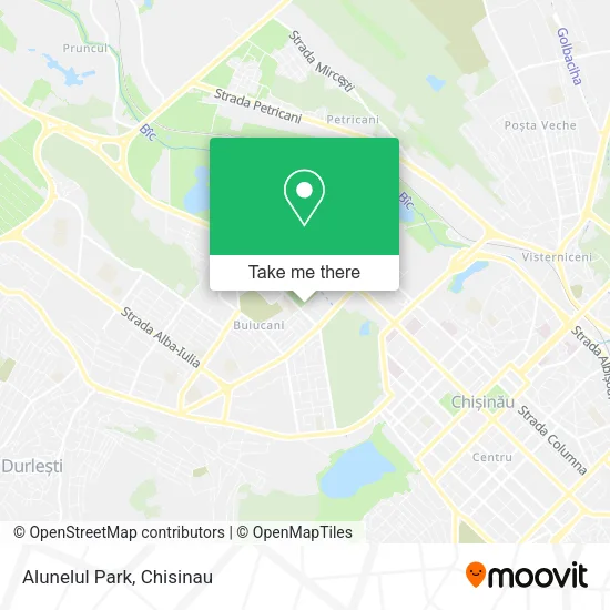 Alunelul Park map