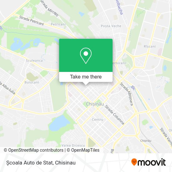 Карта Școala Auto de Stat
