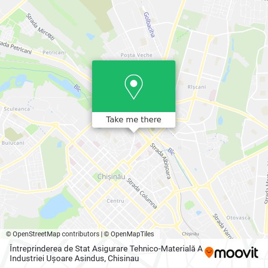 Întreprinderea de Stat Asigurare Tehnico-Materială A Industriei Ușoare Asindus map