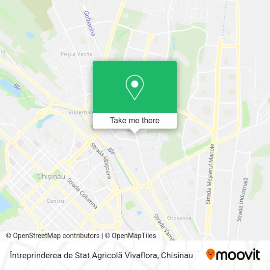 Карта Întreprinderea de Stat Agricolă Vivaflora