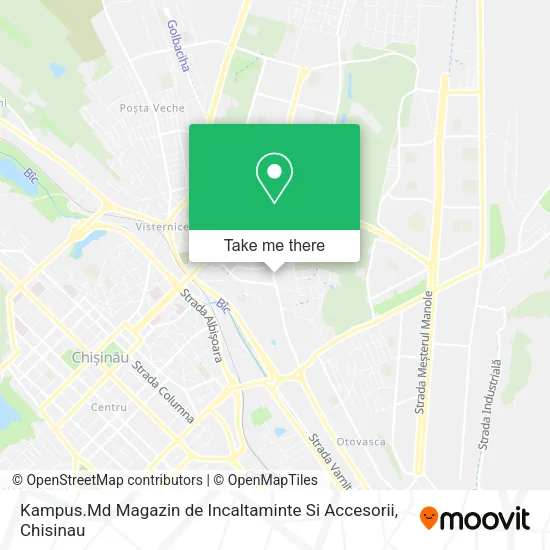 Карта Kampus.Md Magazin de Incaltaminte Si Accesorii