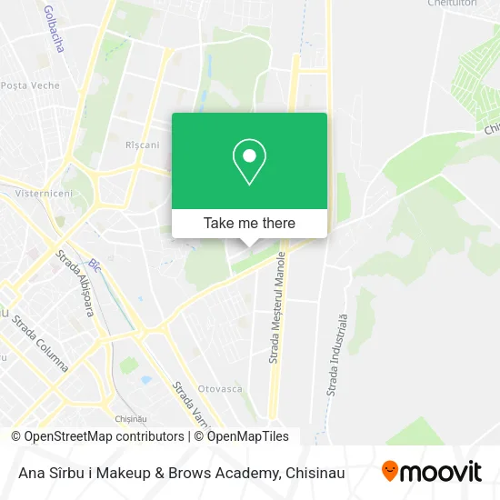 Карта Ana Sîrbu i Makeup & Brows Academy