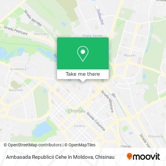 Ambasada Republicii Cehe în Moldova map