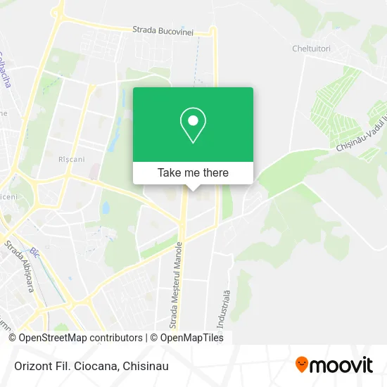 Карта Orizont Fil. Ciocana