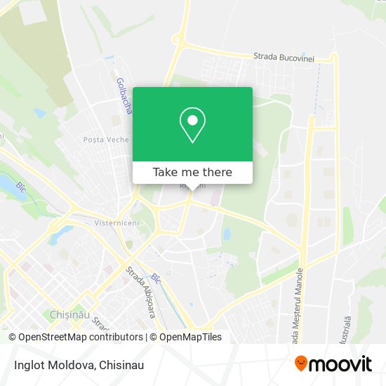 Inglot Moldova map