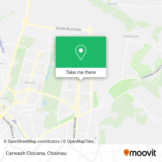 Carwash Ciocana map