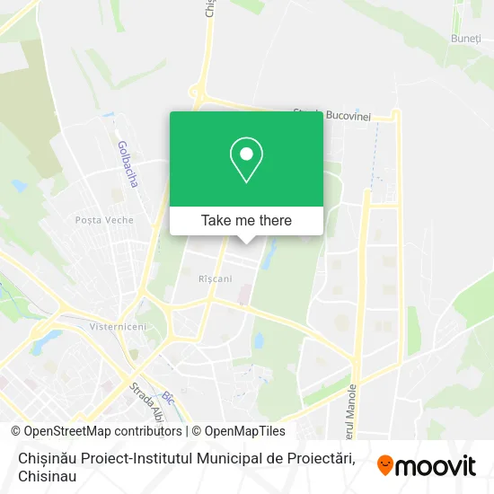 Карта Chișinău Proiect-Institutul Municipal de Proiectări