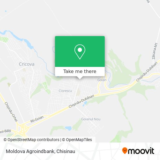 Moldova Agroindbank map