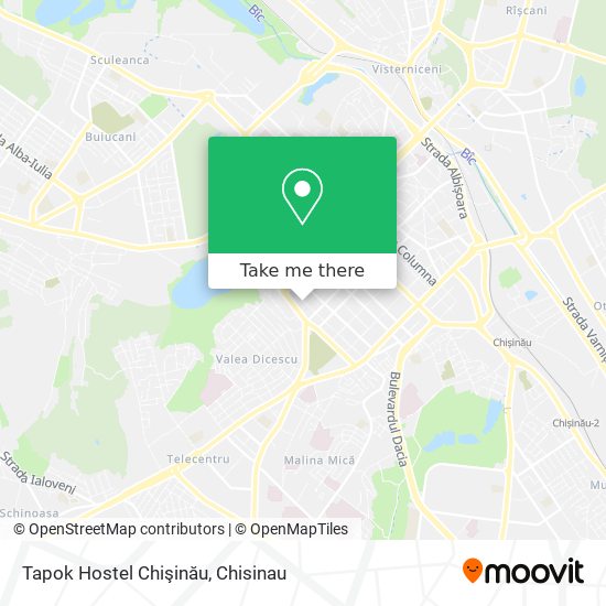 Tapok Hostel Chişinău map