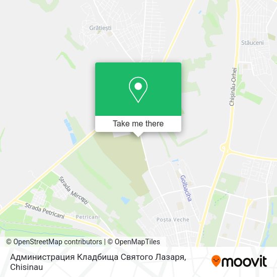 Карта Администрация Кладбища Святого Лазаря