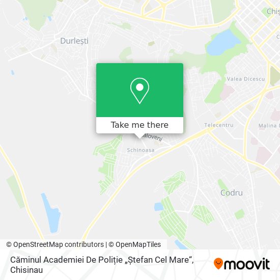 Căminul Academiei De Poliție „Ștefan Cel Mare“ map