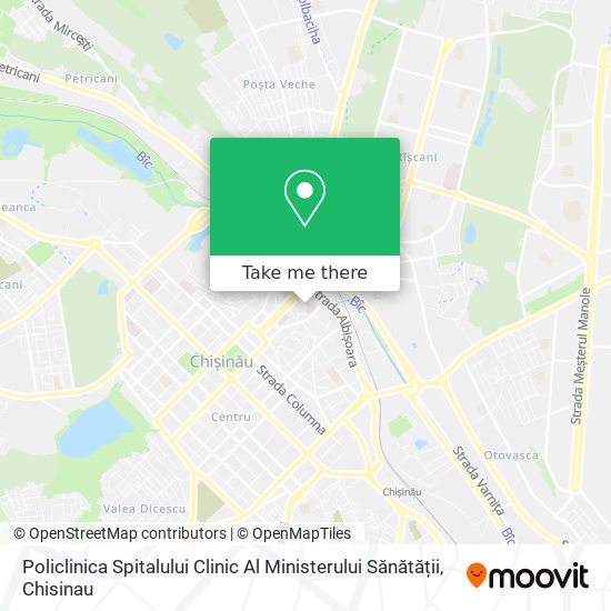 Policlinica Spitalului Clinic Al Ministerului Sănătății map