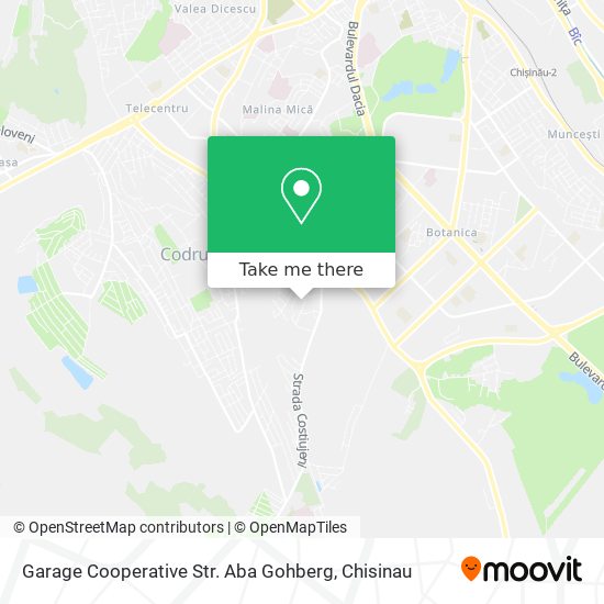 Карта Garage Cooperative Str. Aba Gohberg