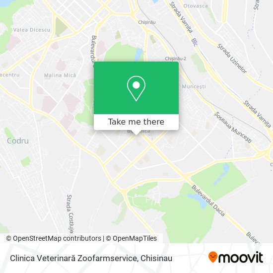 Clinica Veterinară Zoofarmservice map