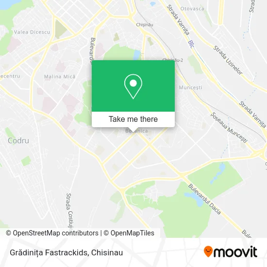 Карта Grădinița Fastrackids