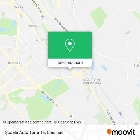 Карта Școala Auto Terra Tir