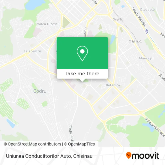 Карта Uniunea Conducătorilor Auto