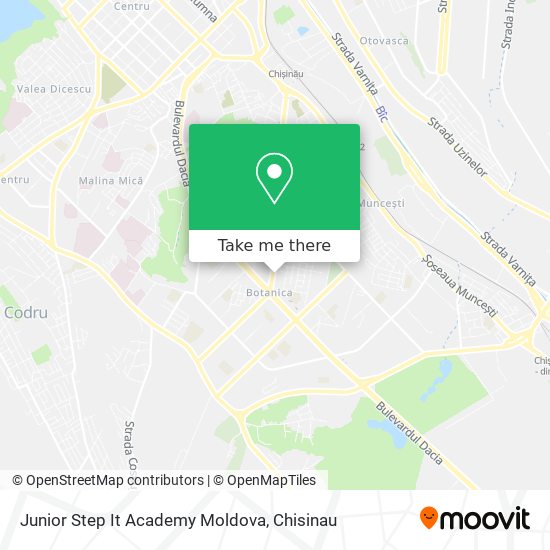 Junior Step It Academy Moldova map