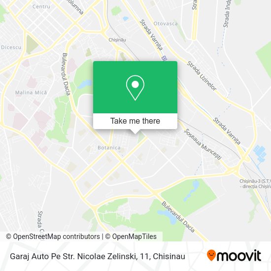 Карта Garaj Auto Pe Str. Nicolae Zelinski, 11