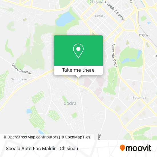 Карта Școala Auto Fpc Maldini