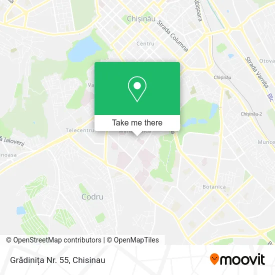 Карта Grădinița Nr. 55
