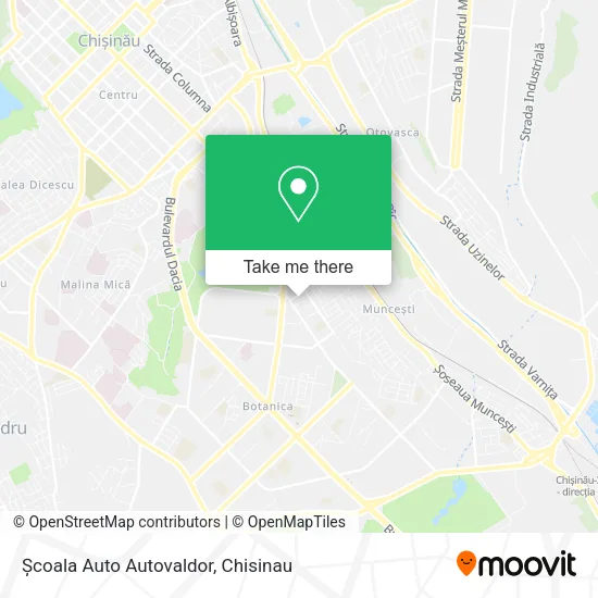 Карта Școala Auto Autovaldor