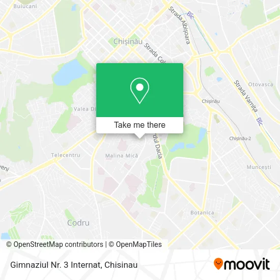 Карта Gimnaziul Nr. 3 Internat
