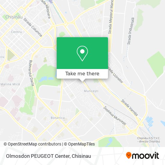 Olmosdon PEUGEOT Center map