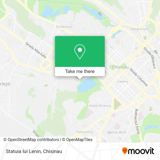 Карта Statuia lui Lenin