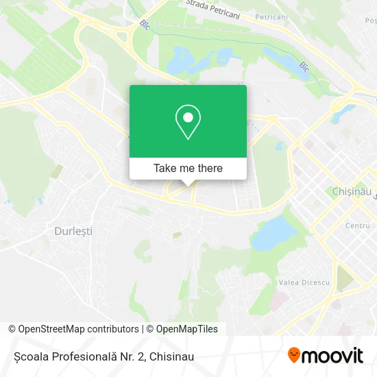 Карта Școala Profesională Nr. 2