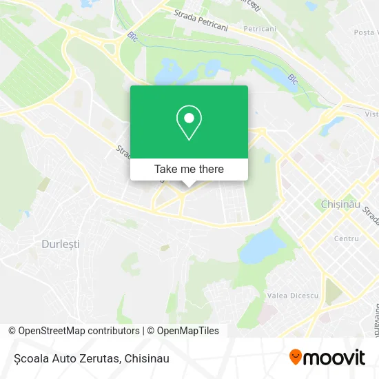 Карта Școala Auto Zerutas