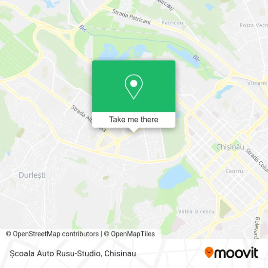 Карта Școala Auto Rusu-Studio