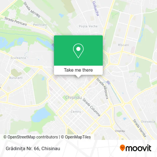 Карта Grădinița Nr. 66