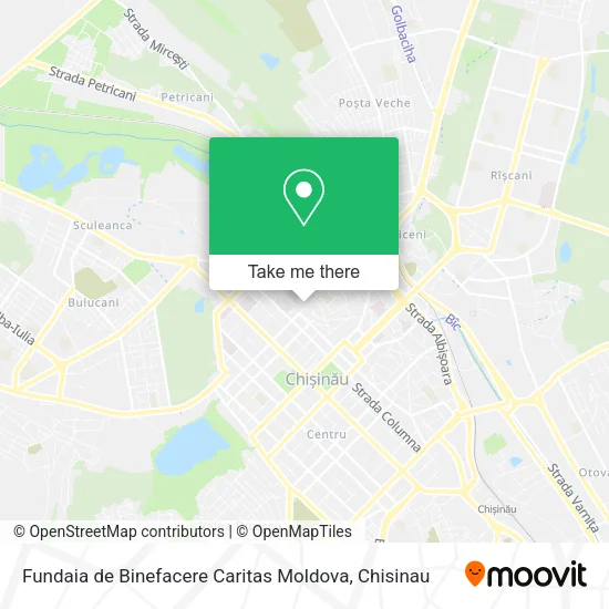 Карта Fundaia de Binefacere Caritas Moldova
