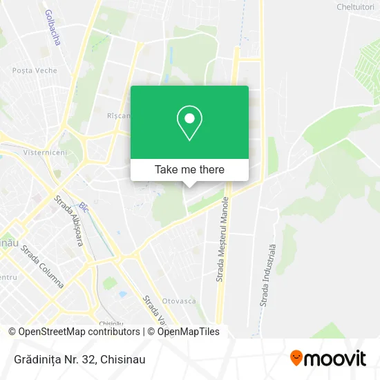 Карта Grădinița Nr. 32