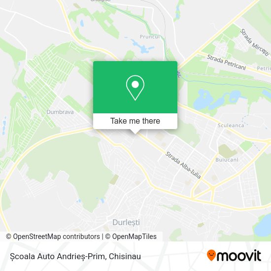 Карта Școala Auto Andrieș-Prim