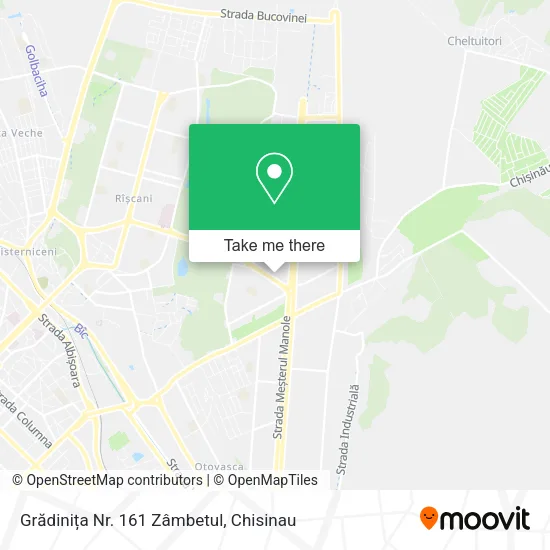 Карта Grădinița Nr. 161 Zâmbetul