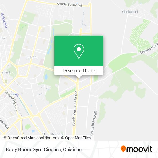 Body Boom Gym Ciocana map