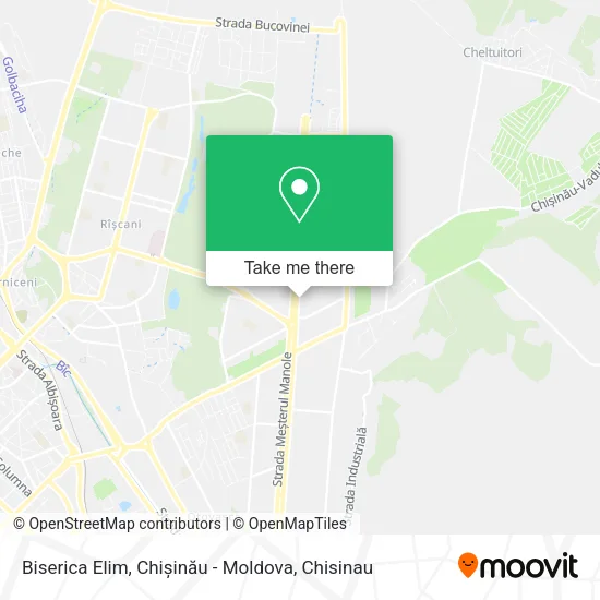 Карта Biserica Elim, Chișinău - Moldova