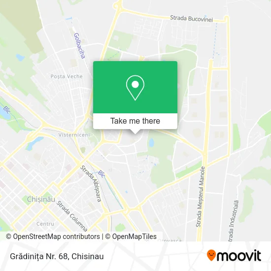 Карта Grădinița Nr. 68