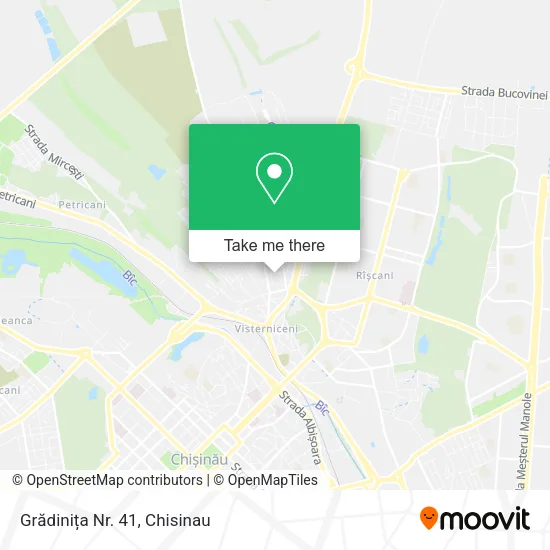 Карта Grădinița Nr. 41