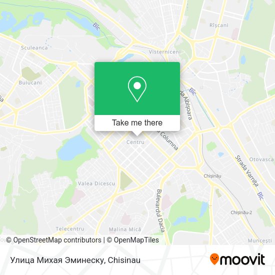 Карта Улица Михая Эминеску