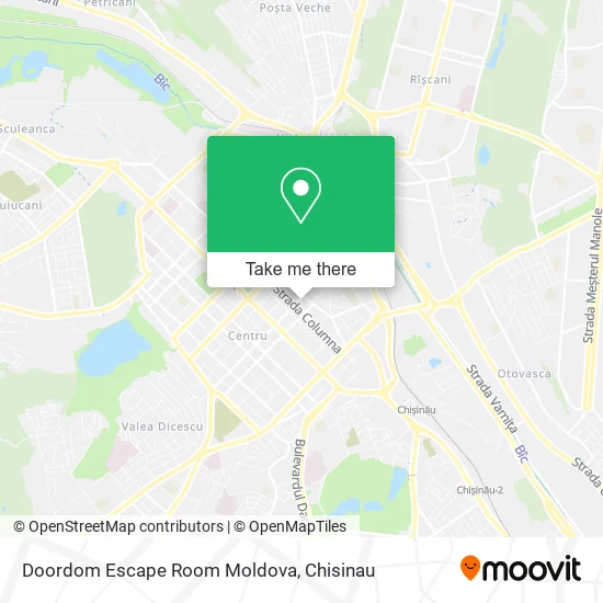 Doordom Escape Room Moldova map