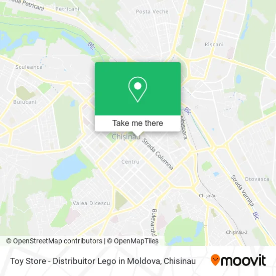 Карта Toy Store - Distribuitor Lego in Moldova
