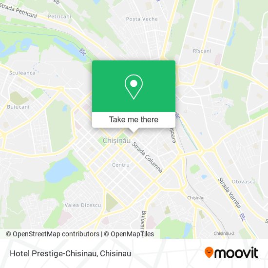 Карта Hotel Prestige-Chisinau