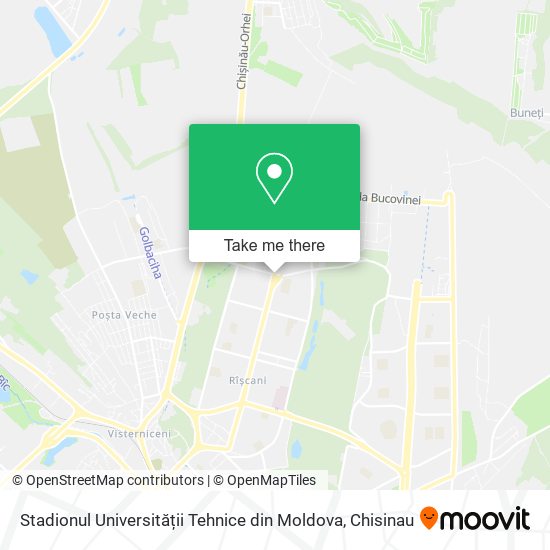 Карта Stadionul Universității Tehnice din Moldova